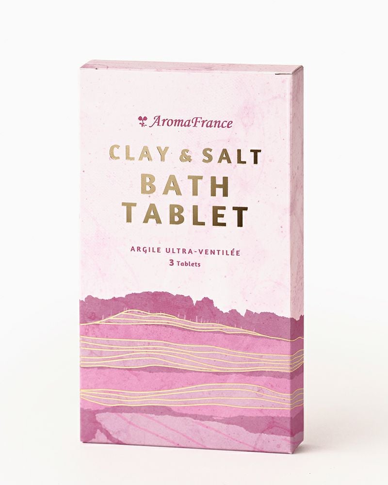 CLAY&SALT BATH TABLET アロマフランスクレイ＆ソルト バスタブレット （3個入り　ネコポス型）