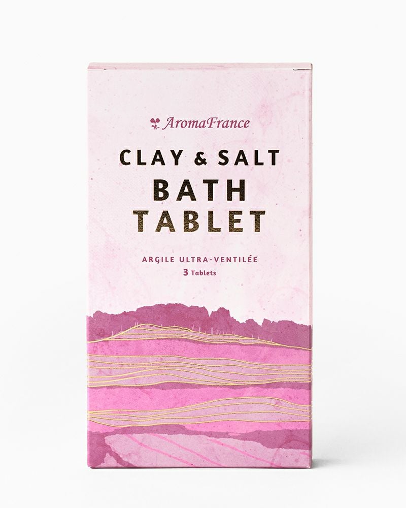 CLAY&SALT BATH TABLET アロマフランスクレイ＆ソルト バスタブレット （3個入り　ネコポス型）