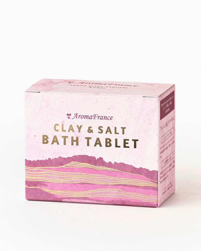 CLAY&SALT BATH TABLET アロマフランスクレイ＆ソルト バスタブレット （3個入り　長方形）