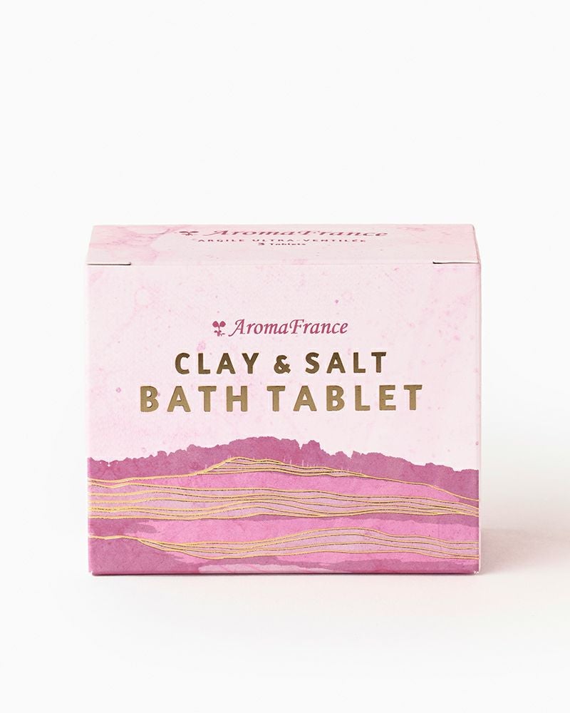 CLAY&SALT BATH TABLET アロマフランスクレイ＆ソルト バスタブレット （3個入り　長方形）