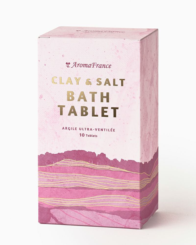 CLAY&SALT BATH TABLET アロマフランスクレイ＆ソルト バスタブレット （10個入り）