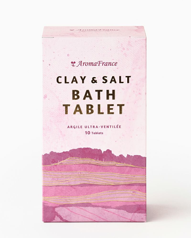 CLAY&SALT BATH TABLET アロマフランスクレイ＆ソルト バスタブレット （10個入り）