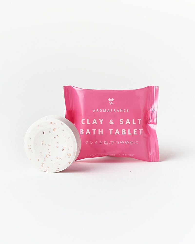CLAY&SALT BATH TABLET アロマフランスクレイ＆ソルト バスタブレット （10個入り）